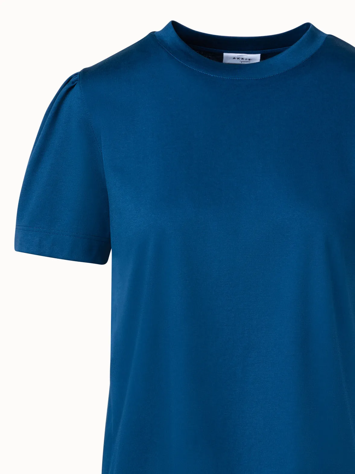 Puff Sleeves T-Shirt in Cotton Jersey