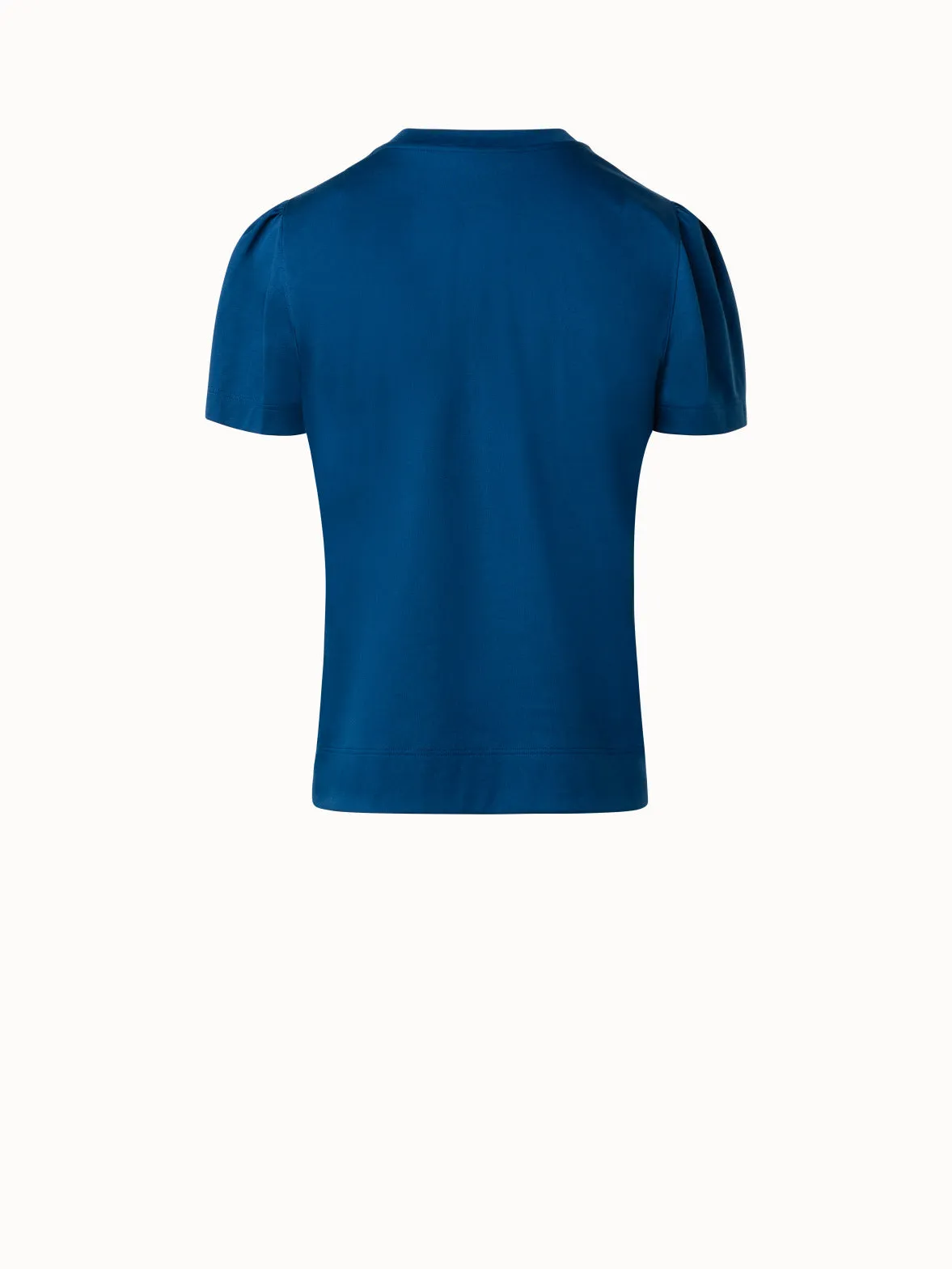 Puff Sleeves T-Shirt in Cotton Jersey