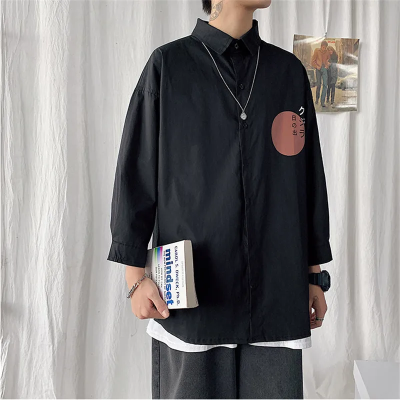 "J FAHION WAVE PRINT" SHIRT N091109