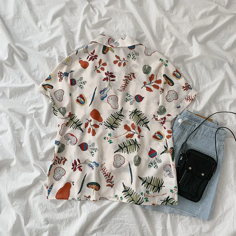 "PLANT PRINT" SHIRT D042905