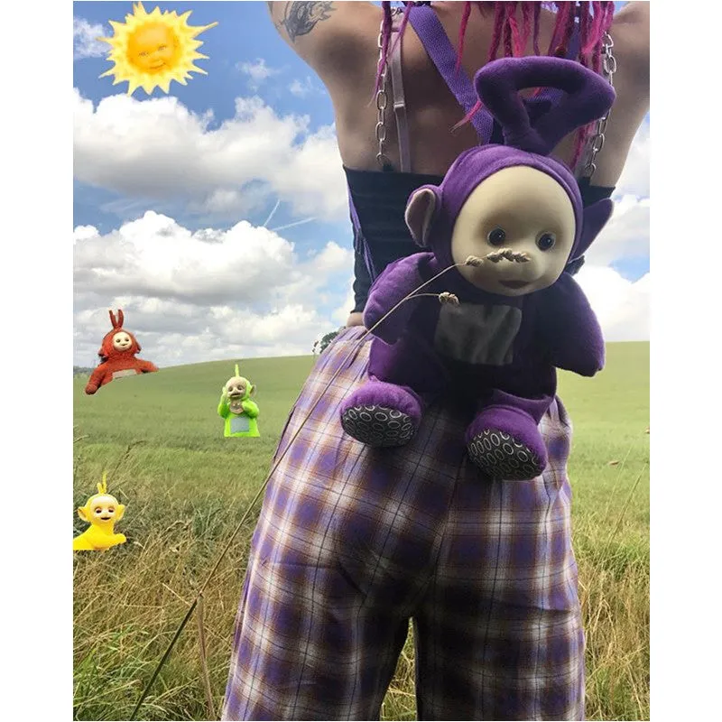 "PURPLE PLAID" PANTS K070810