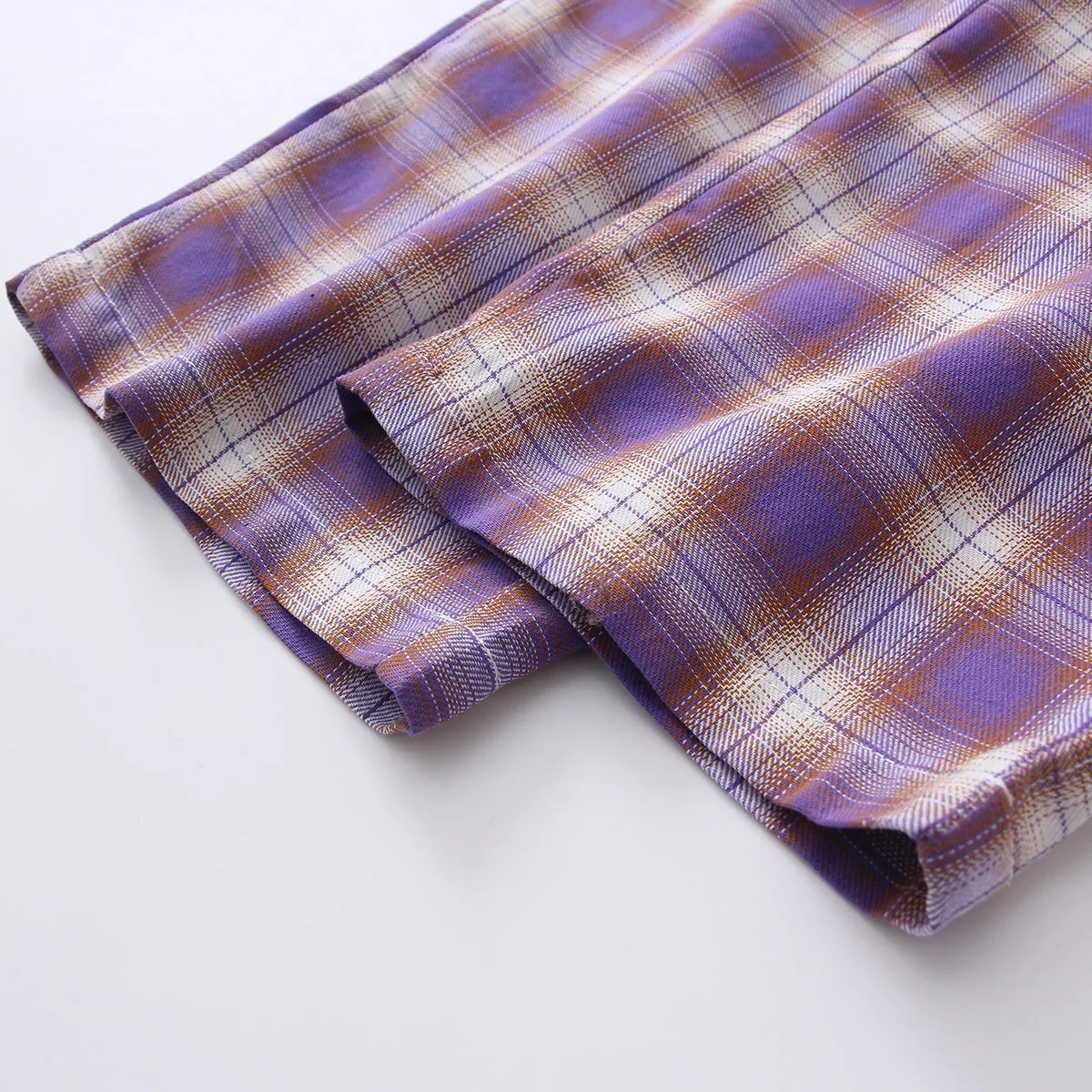 "PURPLE PLAID" PANTS K070810