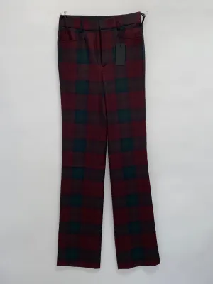 R13: Plaid Red and Green Pant