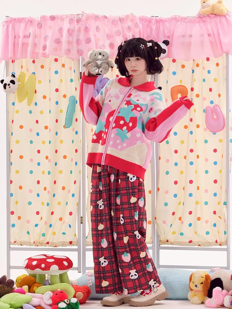 Red Plaid Pants【s0000010477】