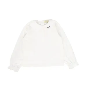 RETRO KID WHITE PETER PAN LOGO COLLAR T-SHIRT