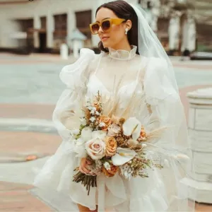 Robe de Mariée Midi Vintage