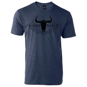 Rodeo Ranch Western Short Sleeve Shirt - Heather Denim