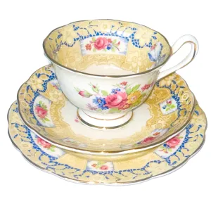 Royal Albert China “Valentine” Teacup & Saucer Trio