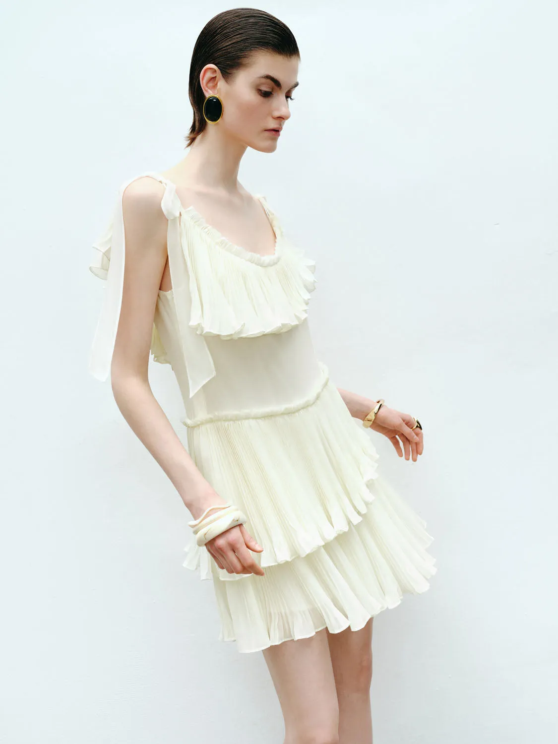 Ruffle Hem A-Line Dresses
