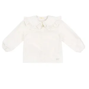 Ruffle peter pan collar blouse by Alitsa