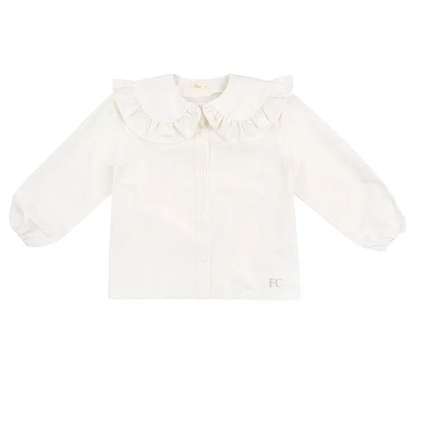 Ruffle peter pan collar blouse by Alitsa