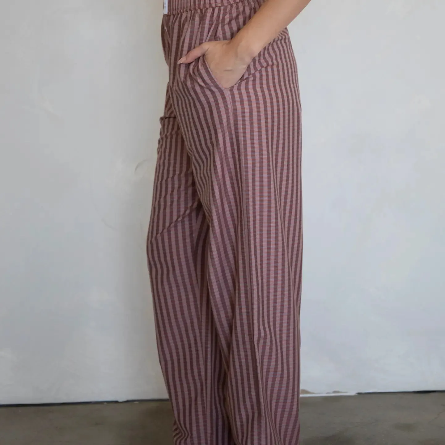 Rust Plaid Boxer Pants