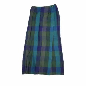 SARA CAMPBELL skirt gingham plaid linen wrap midi 8