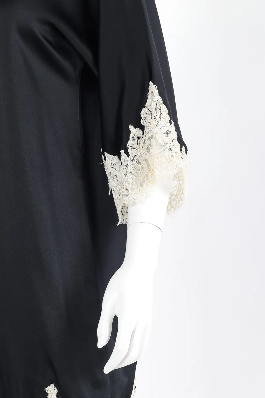 Satin and Lace Shift Dress