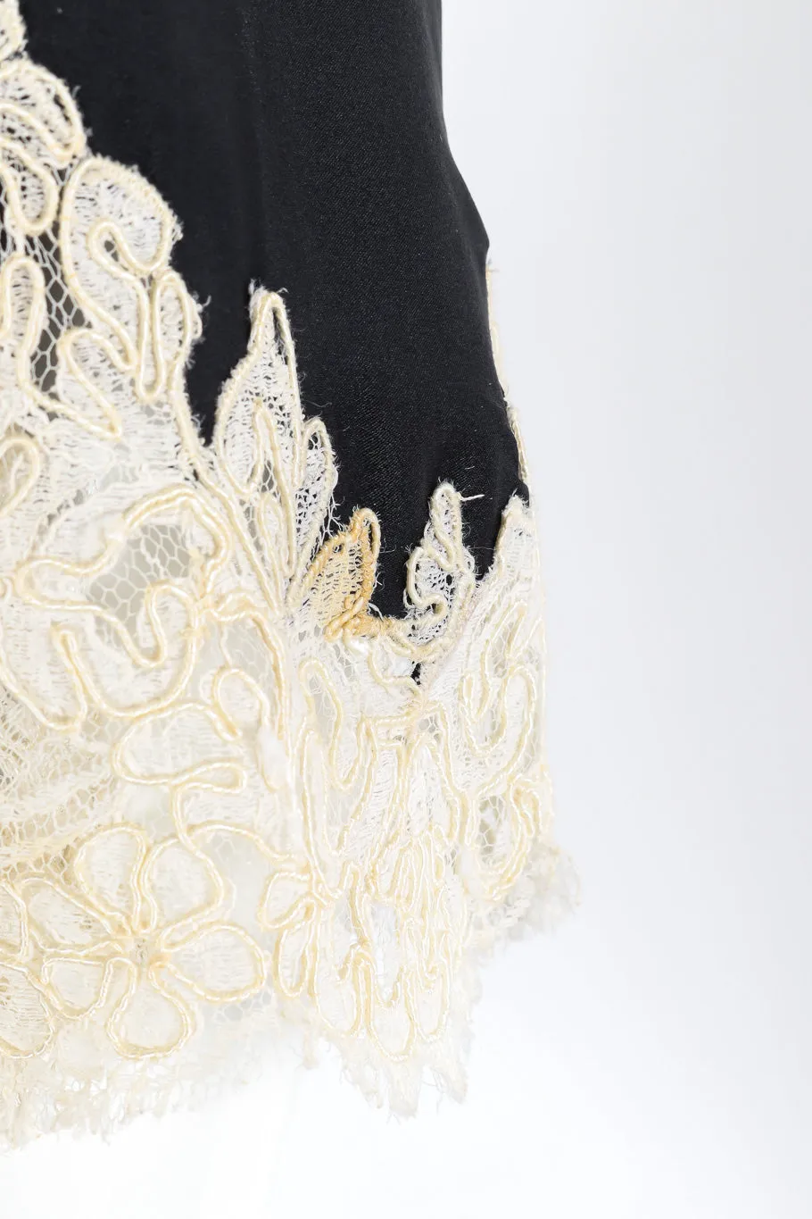 Satin and Lace Shift Dress