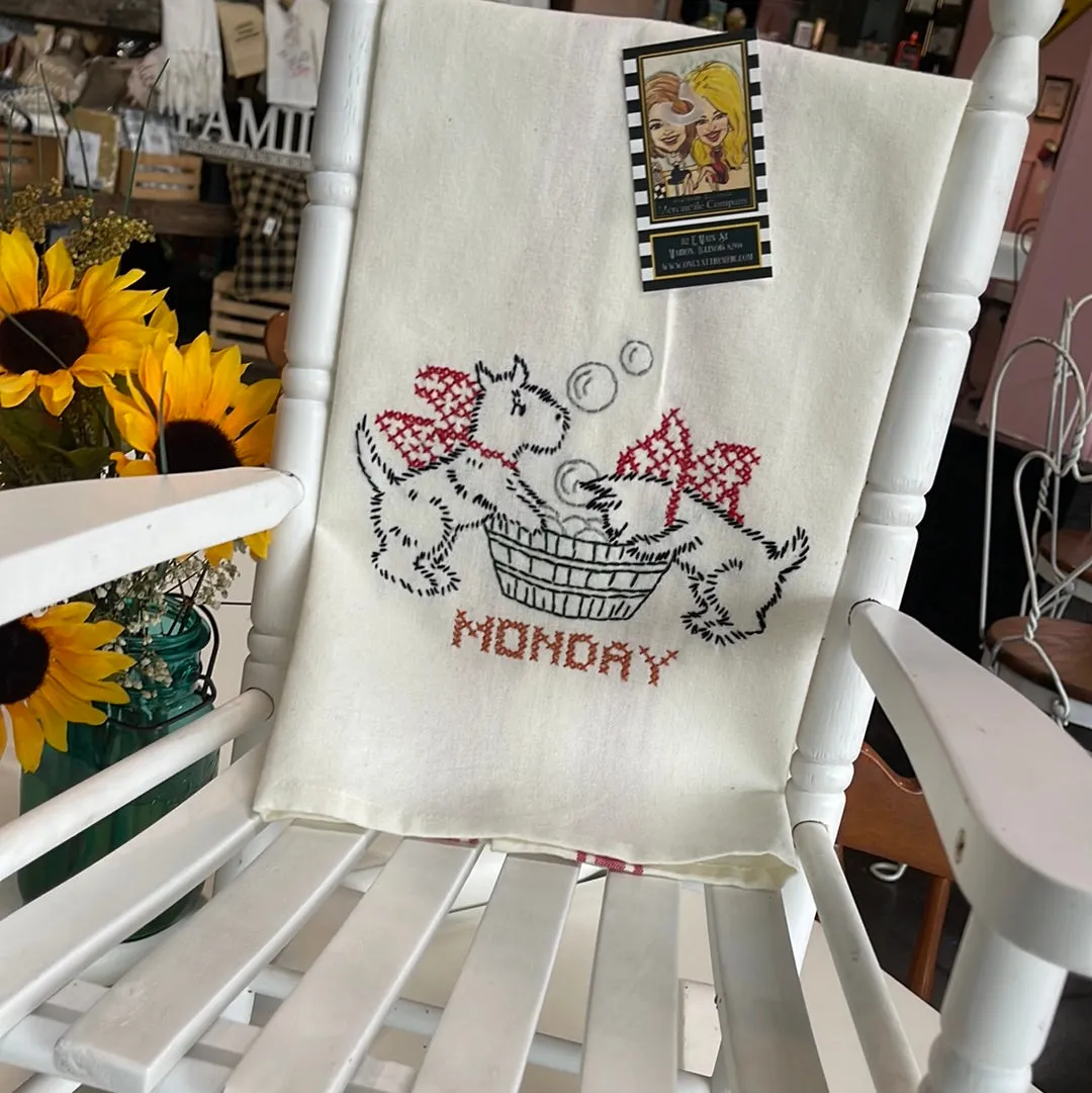 Scottie Dogs Tea Towel