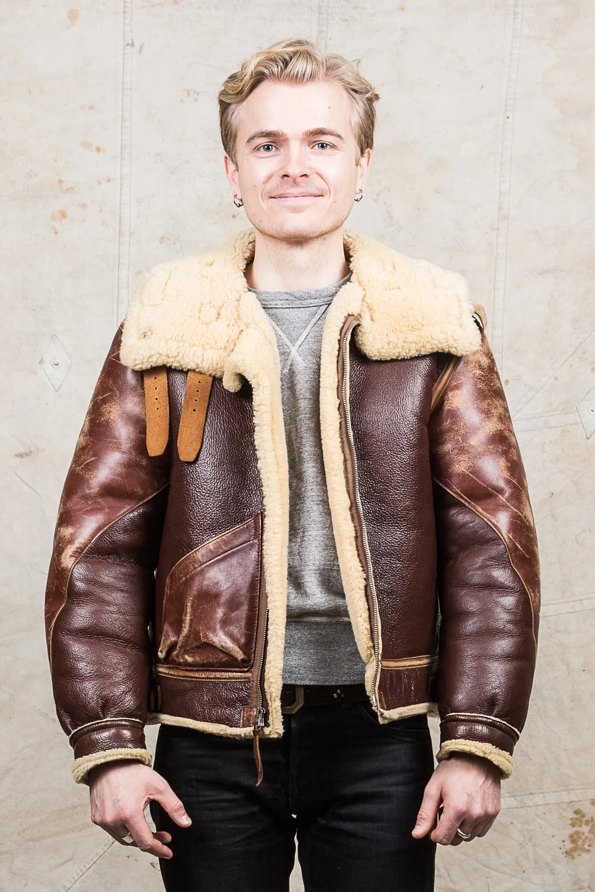 Secondhand Real McCoys Leather B-3 Flight Jacket