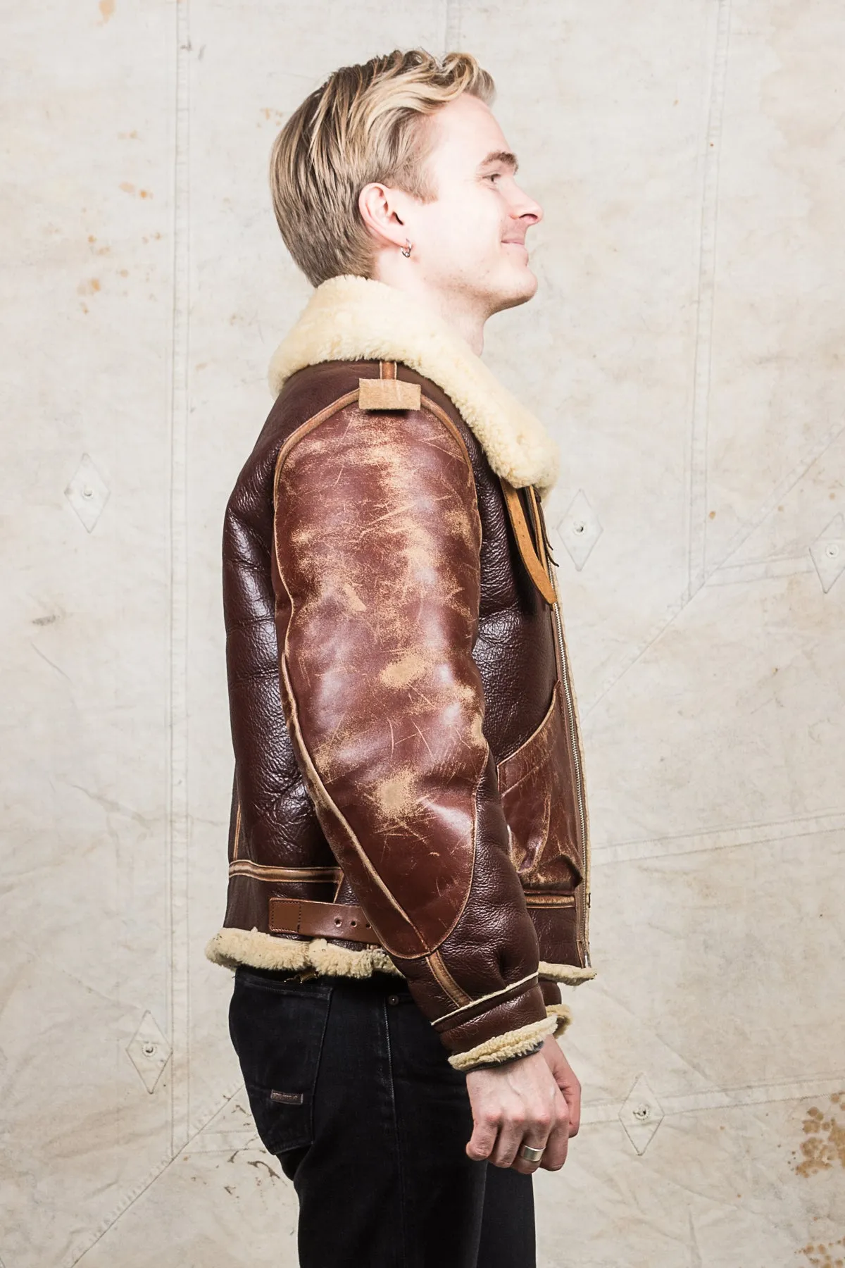 Secondhand Real McCoys Leather B-3 Flight Jacket