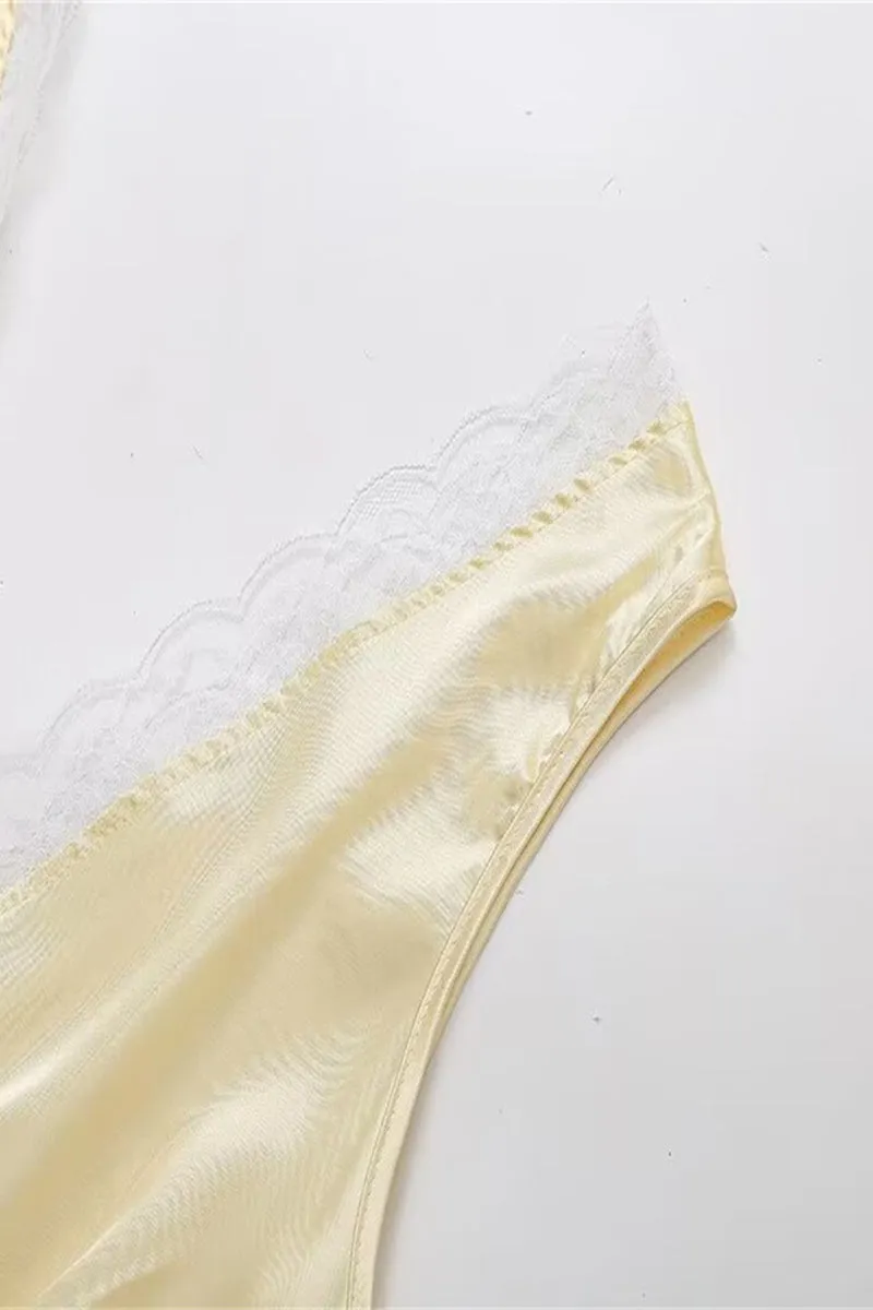 Sexy Solid Color Lace Patchwork V Neck A Line Dresses