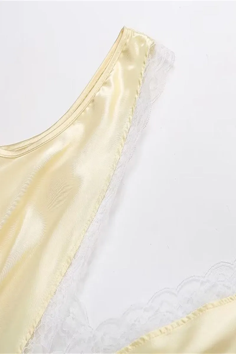 Sexy Solid Color Lace Patchwork V Neck A Line Dresses
