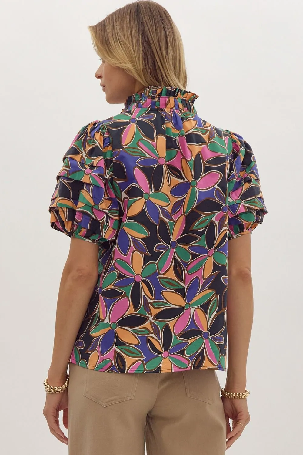 She Inspires Floral Top: Multi