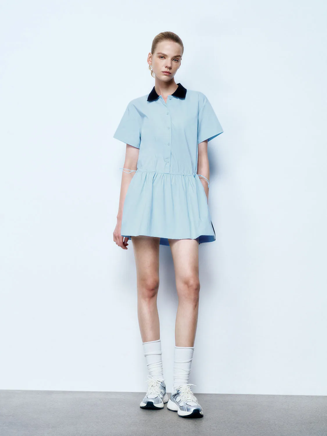 Shirt Collar A-Line Dresses