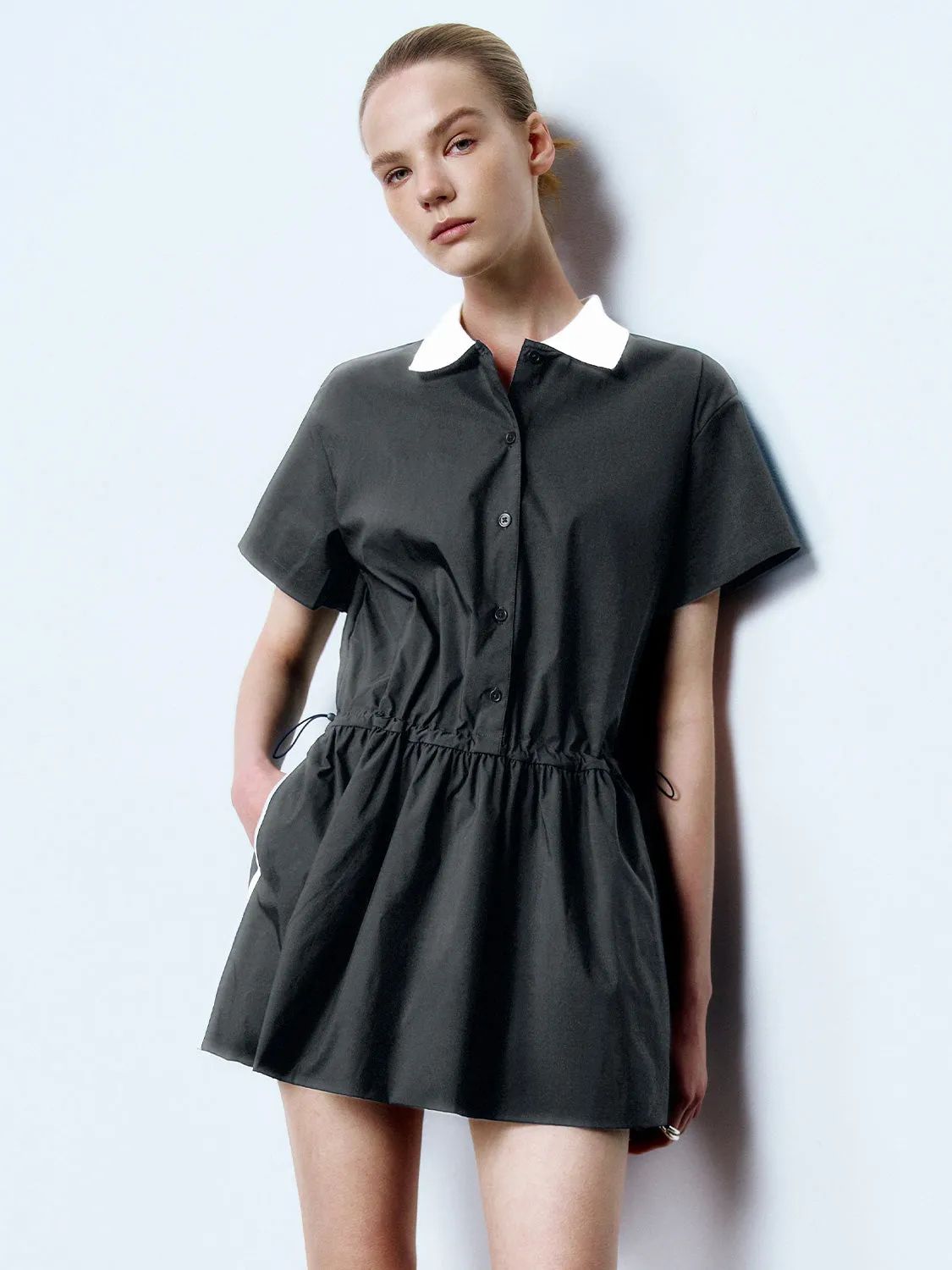 Shirt Collar A-Line Dresses