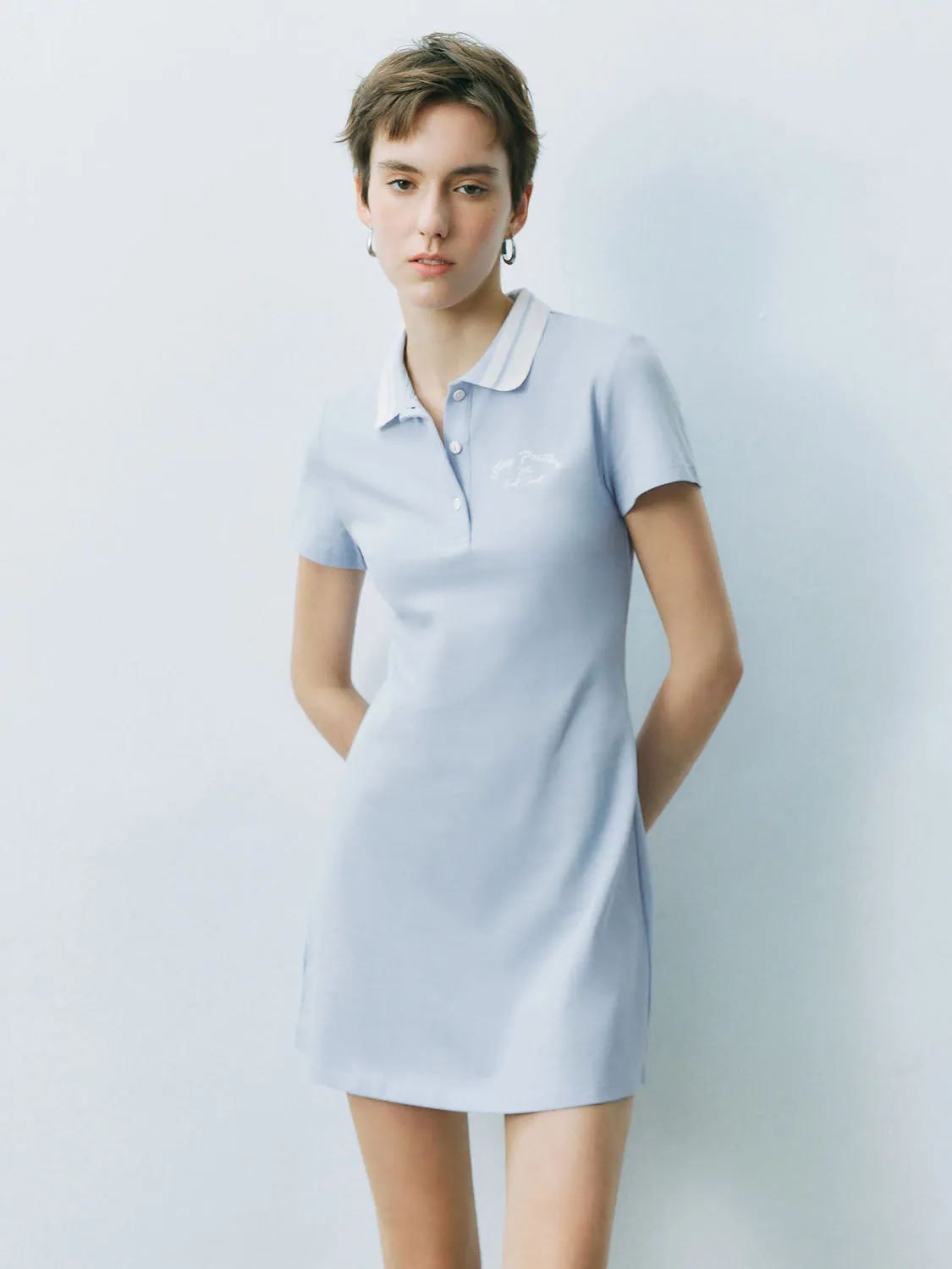 Shirt Collar A-Line Dresses