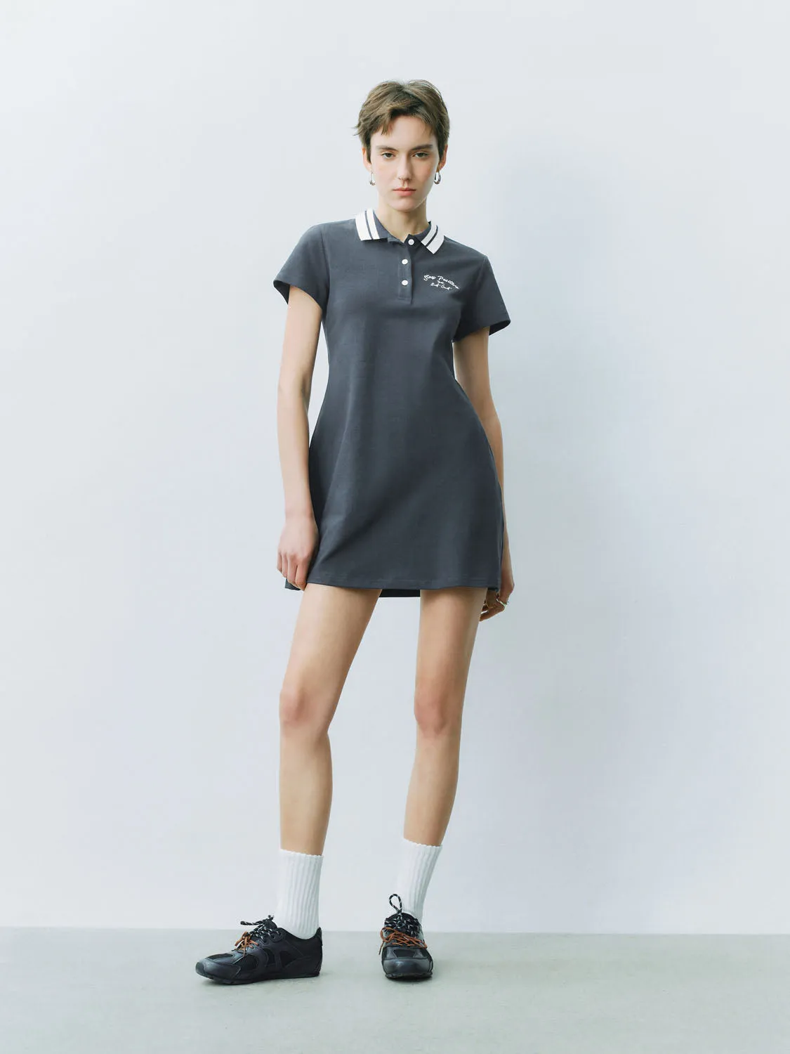 Shirt Collar A-Line Dresses