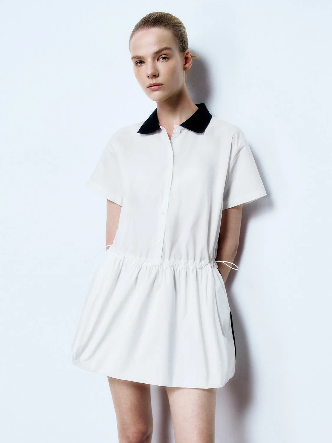 Shirt Collar A-Line Dresses