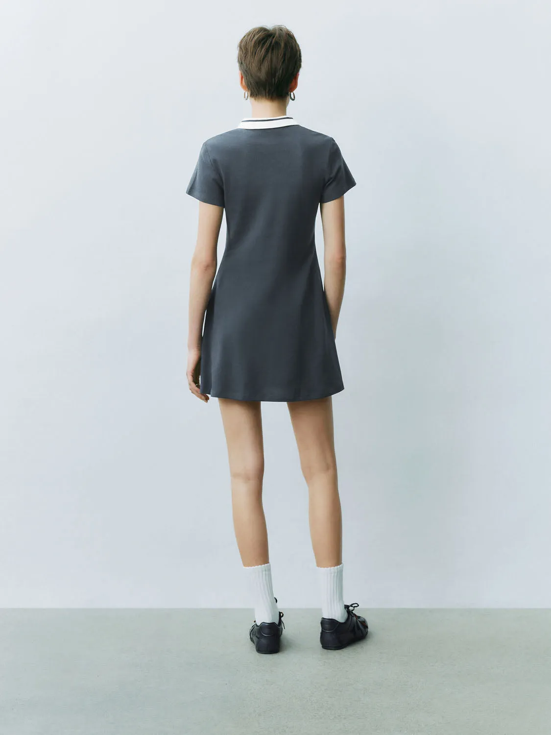 Shirt Collar A-Line Dresses