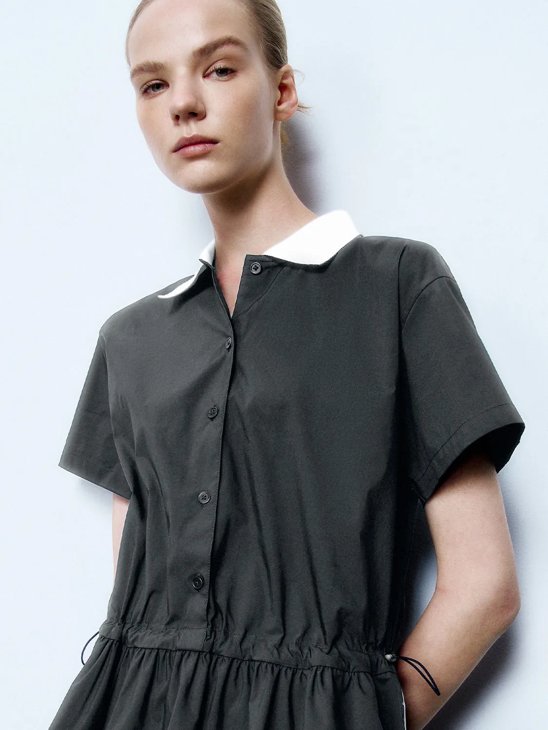 Shirt Collar A-Line Dresses