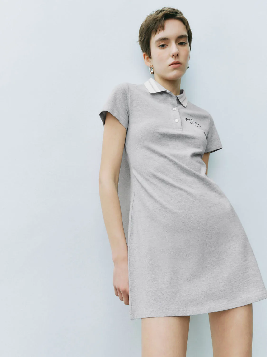 Shirt Collar A-Line Dresses