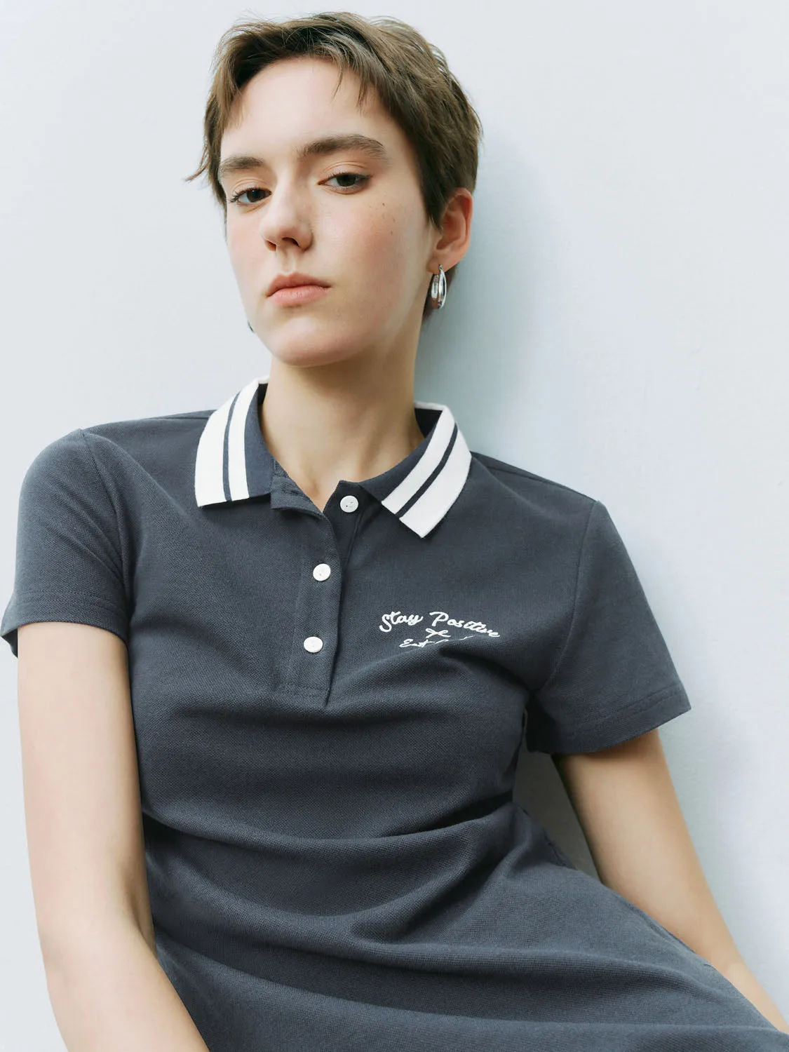 Shirt Collar A-Line Dresses