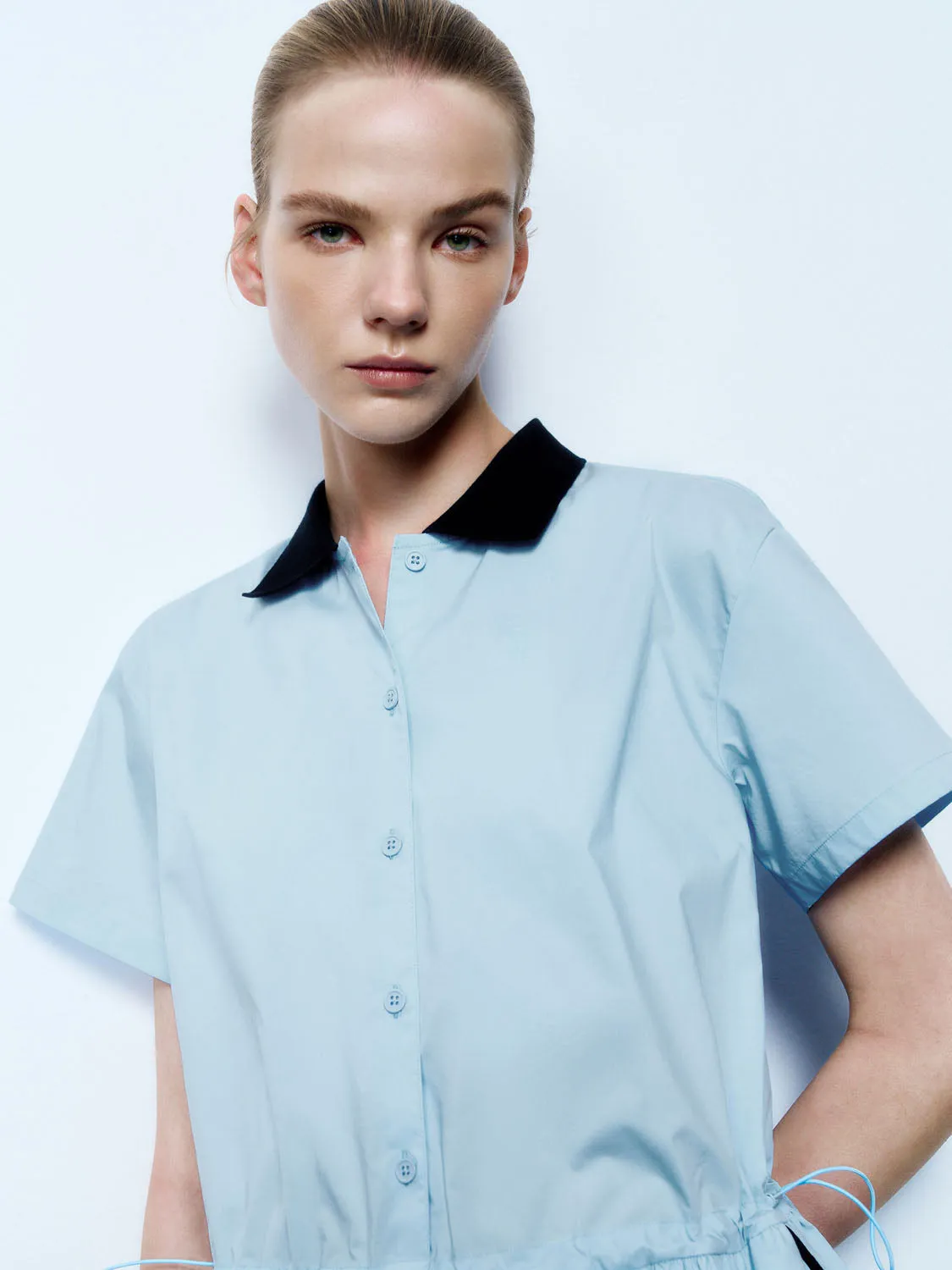 Shirt Collar A-Line Dresses