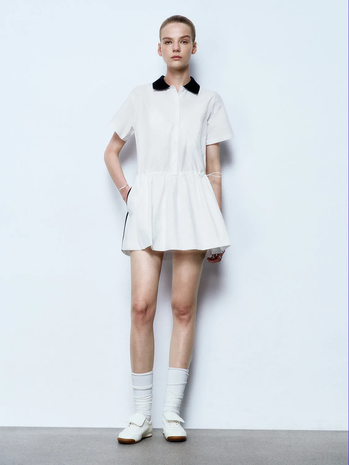 Shirt Collar A-Line Dresses