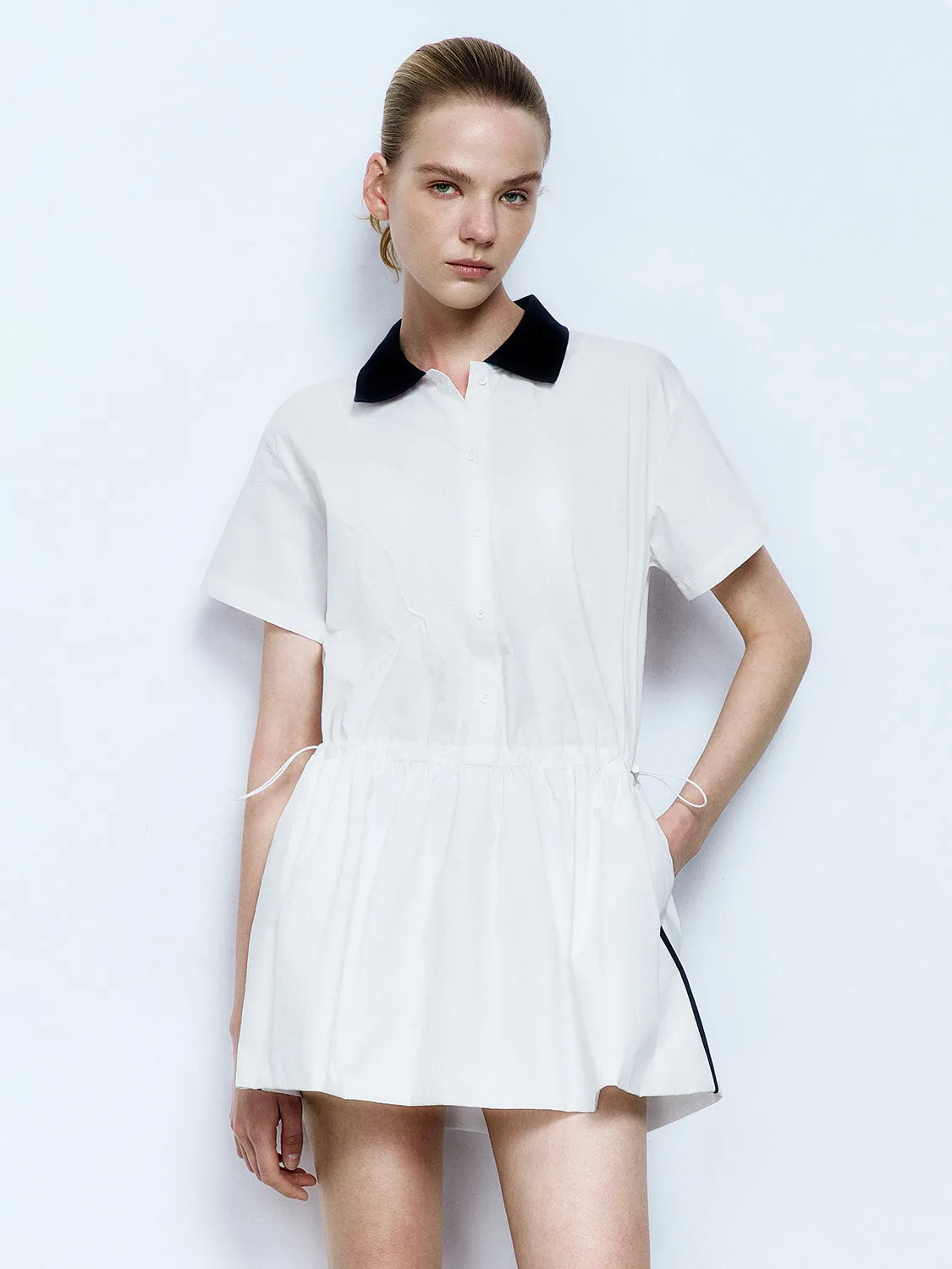 Shirt Collar A-Line Dresses