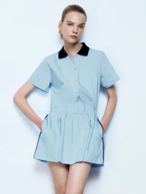 Shirt Collar A-Line Dresses