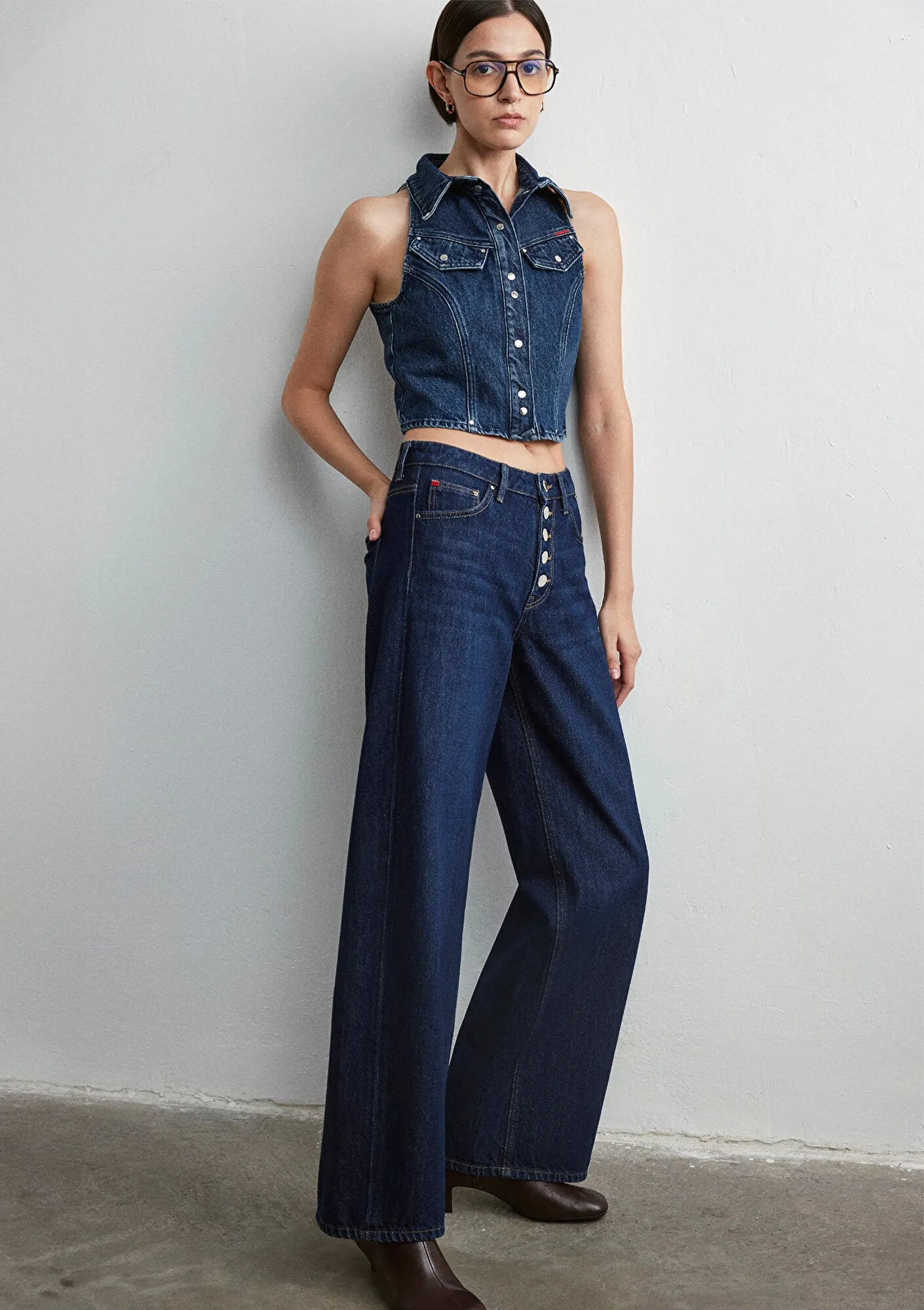 Siena Button Up Rinse Icon Jean Pants