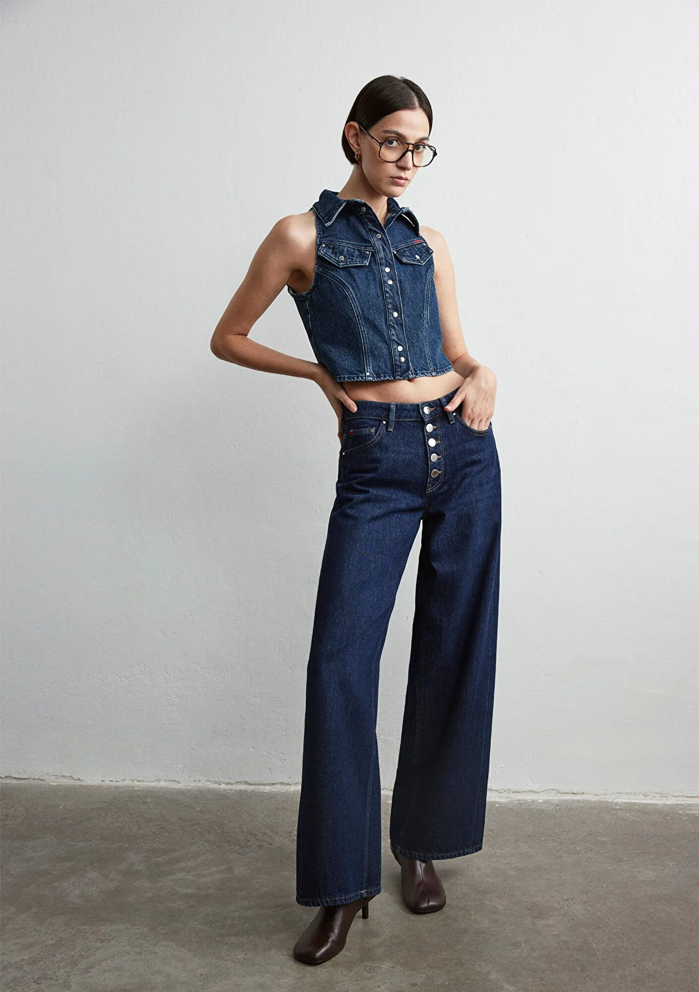 Siena Button Up Rinse Icon Jean Pants
