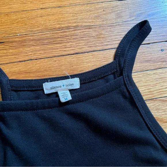 Silence   Noise Black Dress, Knit Tank Body Con, 90s