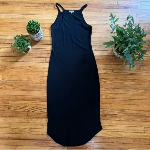 Silence   Noise Black Dress, Knit Tank Body Con, 90s