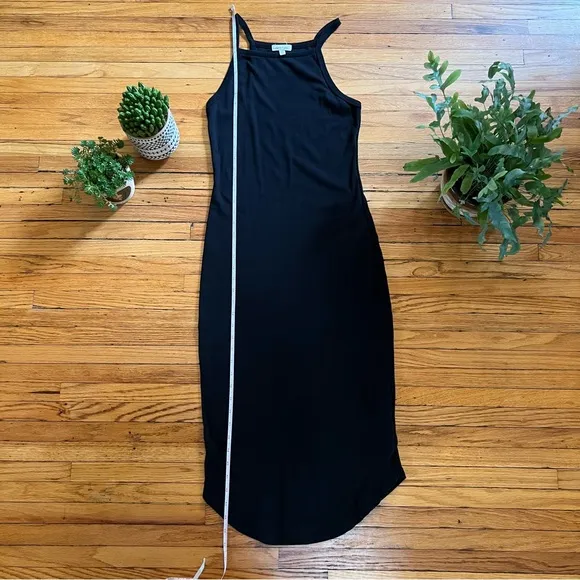Silence   Noise Black Dress, Knit Tank Body Con, 90s