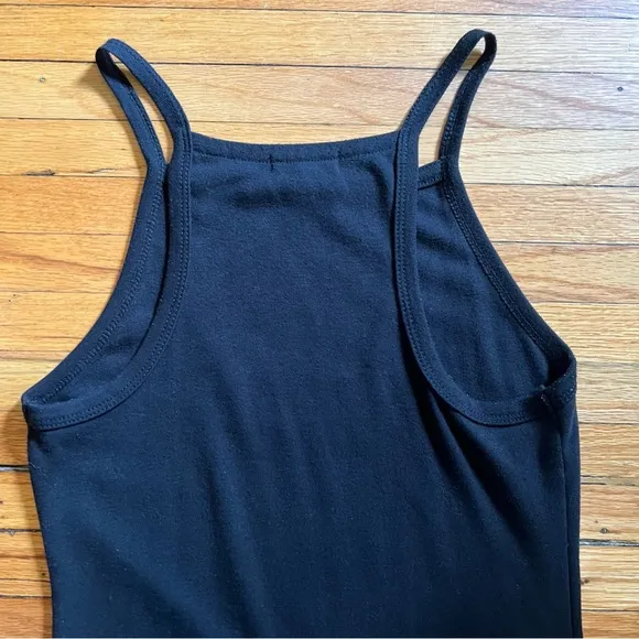 Silence   Noise Black Dress, Knit Tank Body Con, 90s
