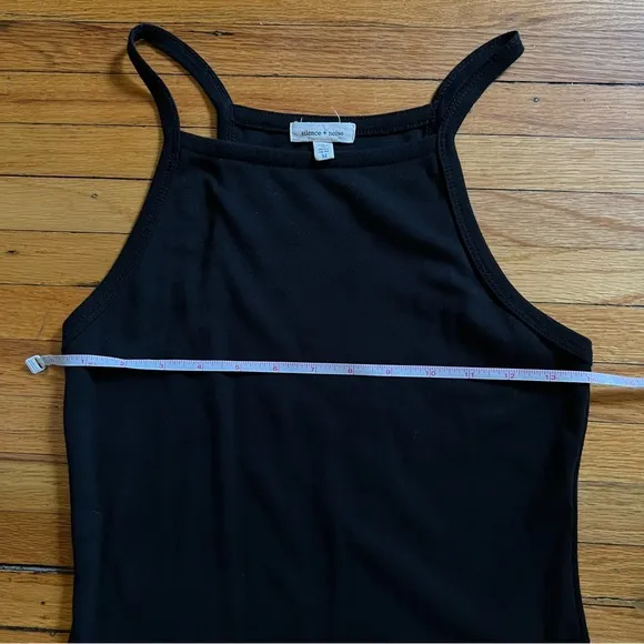 Silence   Noise Black Dress, Knit Tank Body Con, 90s
