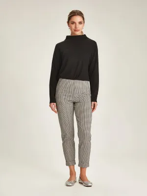 Sills Check Cuffed Hepburn - Acorn Check