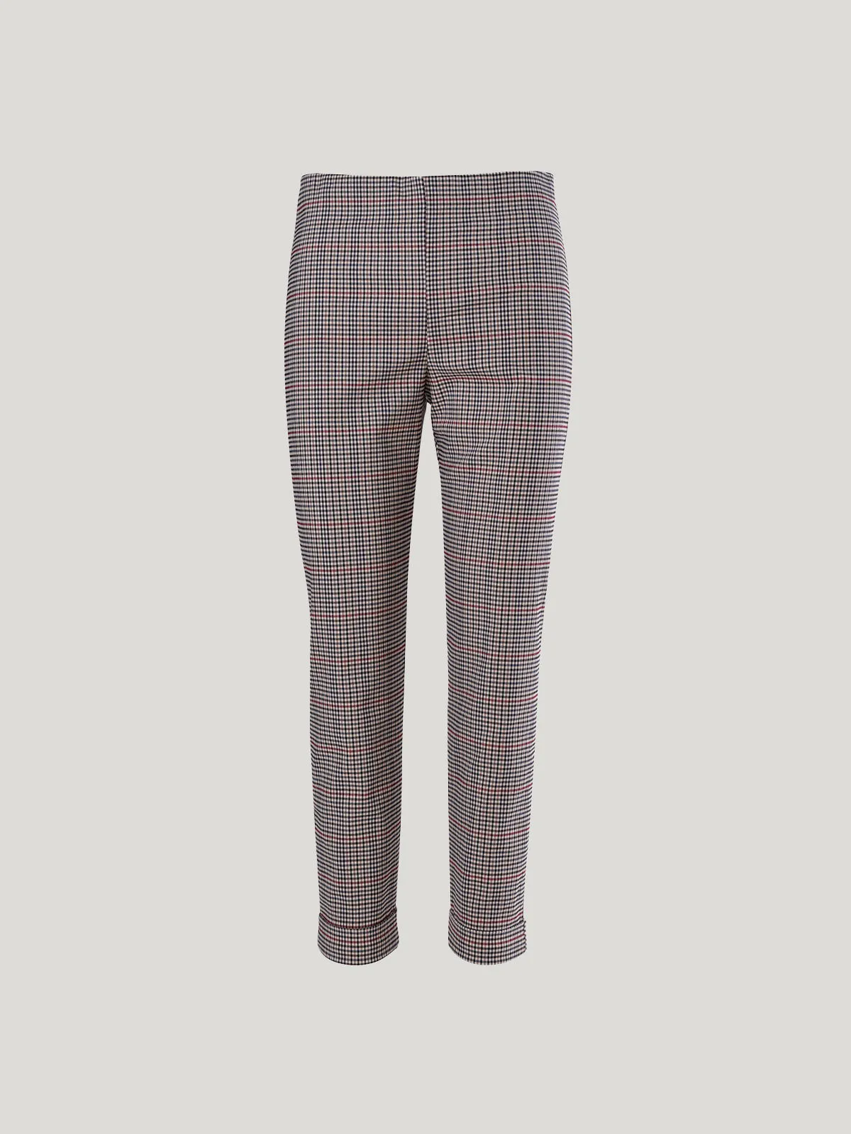 Sills Check Cuffed Hepburn - Acorn Check