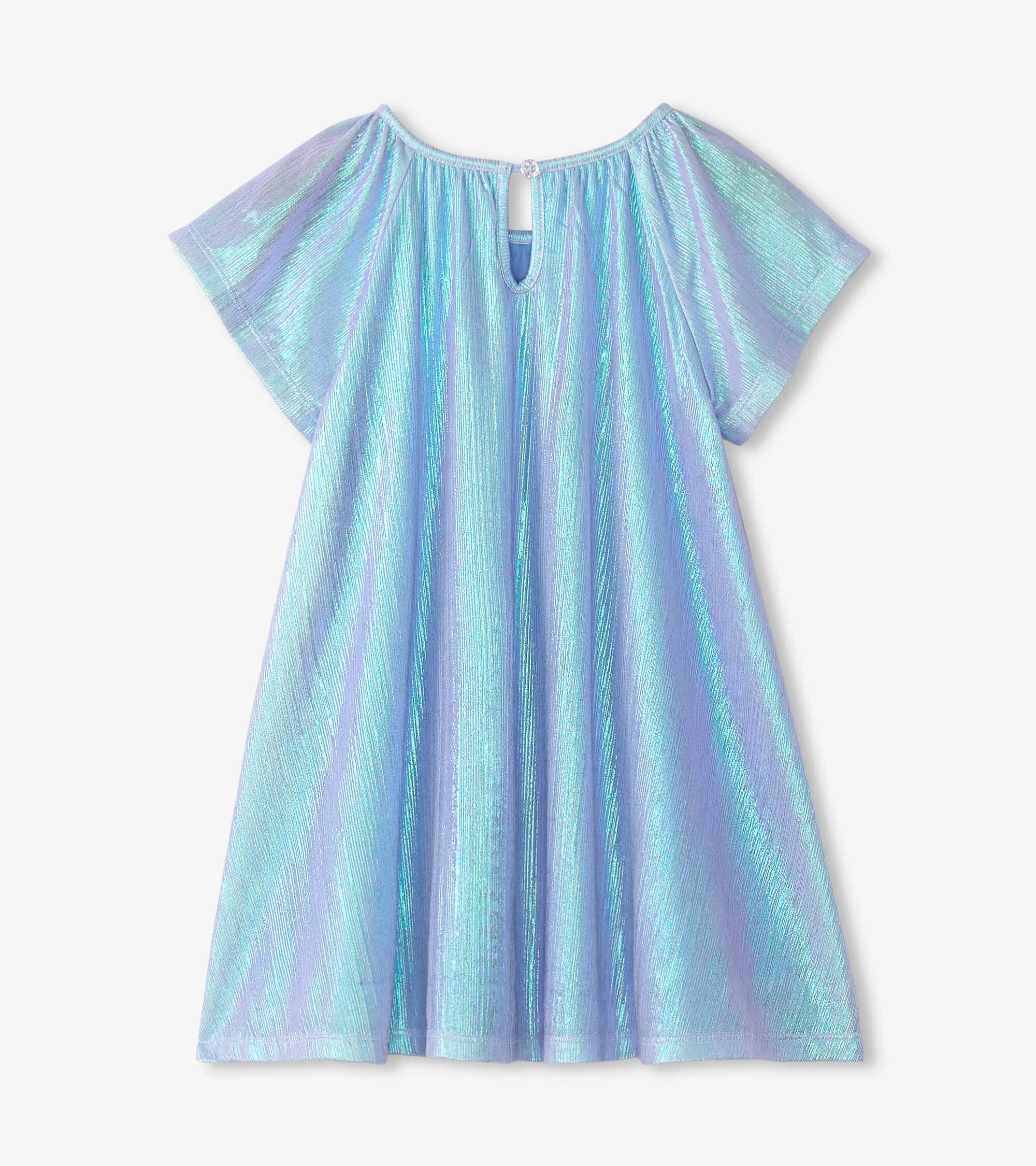 Silver Metallic A-Line Dress | Hatley