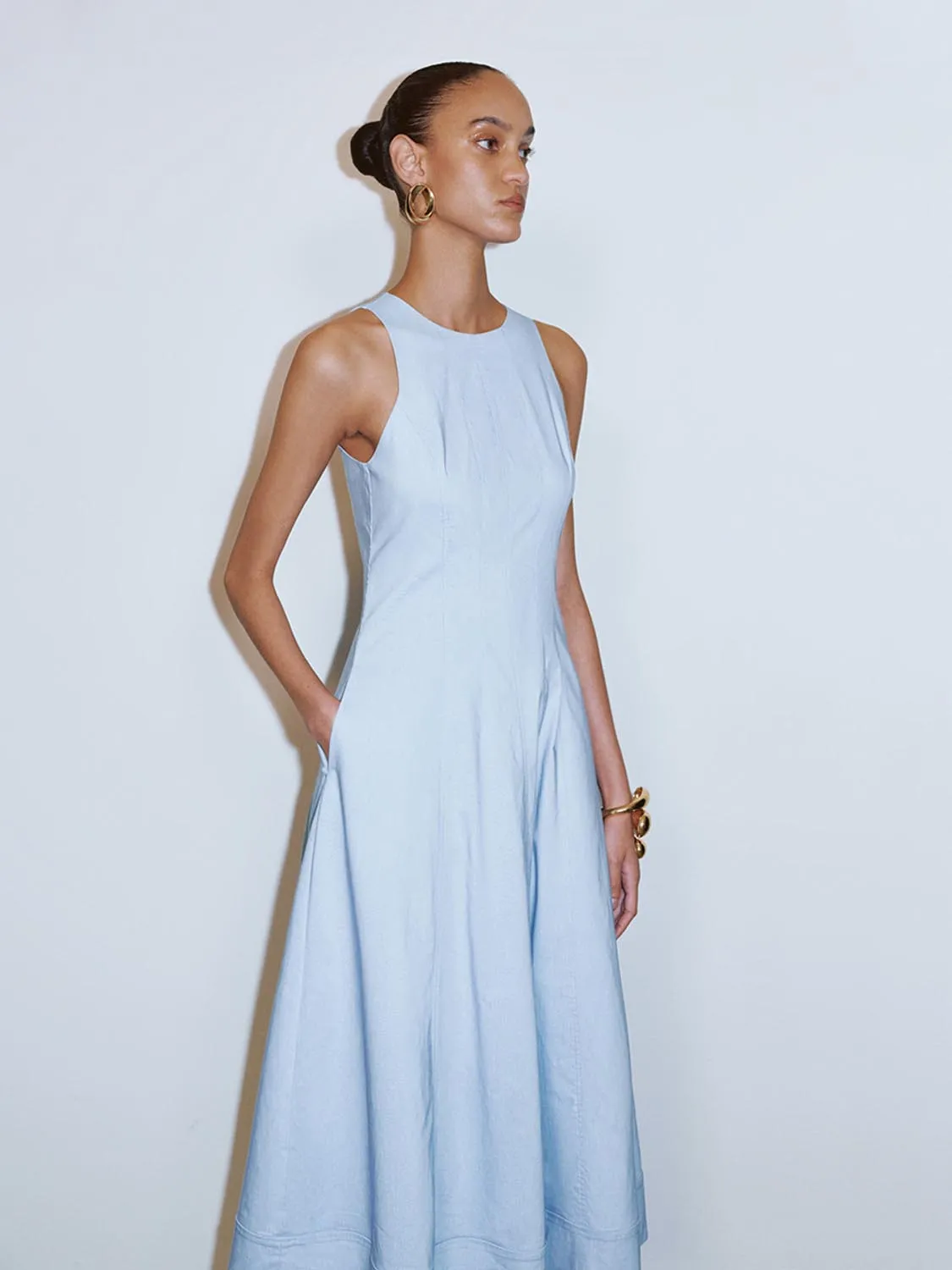 Sleeveless A-Line Dresses