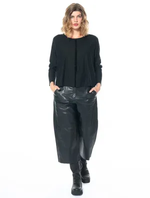 Sofi Pants - Black Leather
